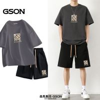 ☂▫«Semir Group GSON ชุดฤดูร้อนของผู้ชายผ้าฝ้ายลำลองแขนสั้นเสื้อยืดการ์ตูนเสืออ้วนไทด์หลวมแบรนด์ห้าจุด