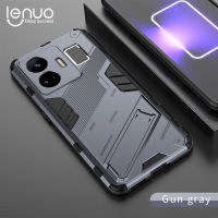 Lenuo เคสแนวพังก์สำหรับ Realme GT3 GT Neo 5ฝาหลังแปดสีกันตกและกันลื่นขาตั้งโทรศัพท์ฝาครอบปกป้องเลนส์แบบคู่รัก