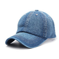 Unisex Denim Baseball Cap Blank Washed Jean Hat Casquette Adjustable Snapback Hats Caps For Men And Women Sun Caps