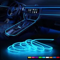 【CC】 1M/3M/5M Car Interior Led Lamp Wiring Strip Ambient USB Atmosphere Diode