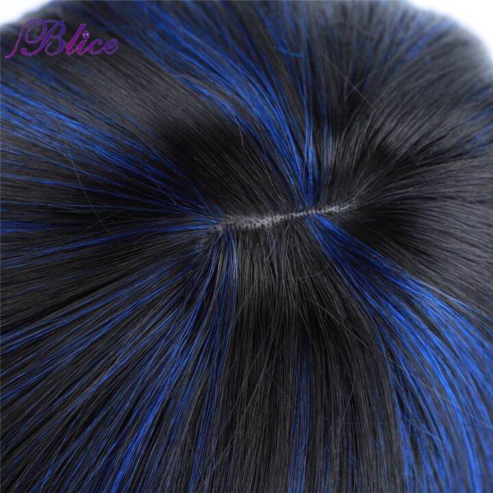 blice-synthetic-wig-omber-blue-short-straight-wigs-100-kanekalon-heat-resistant-cosplay-wig-with-bangs-for-women