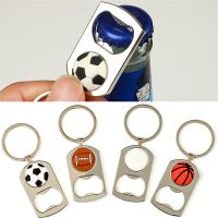 【CW】∏❍❀  Fashion Sport Keyring Paint Metal Bottle Opener Basketball Football Chain Car Pendant Souvenir Gifts