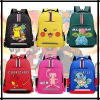 เท่านั้น♘กระเป๋า Tas Ransel Pikachu โปเกมอน35ซม. กระเป๋านักเรียนอเนกประสงค์น่ารักกันน้ำกระเป๋าเด็กกระเป๋าเรียนเด็กชายการ์ตูนเด็กผู้หญิงกระเป๋าหนังสือกระเป๋าเป้เด็ก