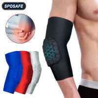 1Pcs Elbow Sleeve Elbow Compression Sleeve Sport Arm Forearm Brace Support Honeycomb Pad Crashproof บาสเกตบอลขี่จักรยาน Arm Guard