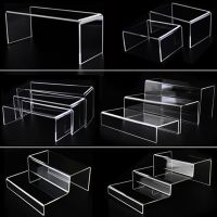 U Shape Acrylic Display Riser Stand for Shose, Display Stand for Amiibo Funko POP Figures Cupcake Shelf Showcase Fixtures