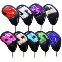 ☏ ด้วยการออกแบบหมายเลข Golf Iron Covers Set Protective Cover Protector Case Golf Headcovers Golf Head Cover Iron Headcover