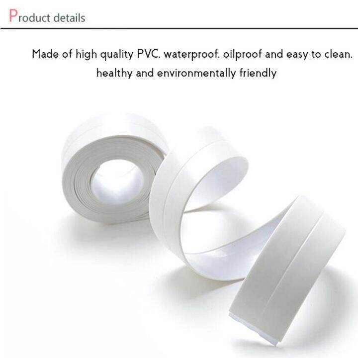 pvc-waterproof-mildew-proof-sealing-tape-strong-viscous-bathroom-sink-joint-crevice-stickers-kitchen-corner-line-sticking-strip-adhesives-tape