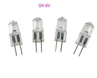 G4ฮาโลเจน6V 5w10w 20W 30W โคมไฟประเภท Jc หลอดไฟฮาโลเจน G4 G4โคมไฟคริสตัลลูกปัดต่อฮาโลเจนสะอาด