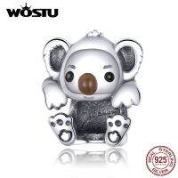 【☊HOT☊】 WYSUYU SHOP Wostu S925กำไลข้อมือลูกปัดสวยๆโคอาล่าสำหรับเด็กทารก Cqc1304จี้925เงินสเตอร์ลิงแท้สำหรับ100%