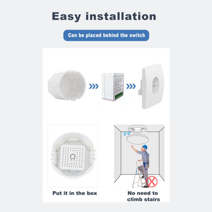 abaaba-ewelink-สมาร์ท16a-มินิ-wifi-ไฟ-diy-สวิทช์บ้านอัจฉริยะโมดูลแอป-ewelink-2ทิศทางการควบคุม-wifi-เทปอัจฉริยะช่องเดียวโมดูลสวิตซ์-nbsp-จับคู่กับรีโมทคอนโทรล-rm2-4g