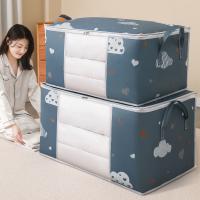 Storage Bag Clothes Blanket Quilt Closet Sweater Foldable Organizer Box Durable Cartoon Print Winter Clothes Cabinet Organizer