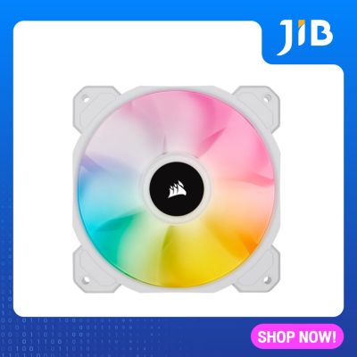 CASE FAN (พัดลมเคส) CORSAIR ICUE SP140 RGB ELITE WHITE (CO-9050138-WW)