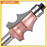 GOTORADE ลูกไม้เฟอร์นิเจอร์ บิตเราเตอร์ เครื่องมืองานไม้ ก้าน6มม. 6.35มม. เครื่องแกะสลักโลหะ ทนทานต่อการใช้งาน เครื่องตัดมิลลิ่ง