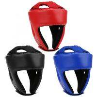 Kick Boxing Helmet PU Half-pack Punching Head Guard Karate Muay Thai Free Fight MMA Sanda Training Adults Kids Protection Gears