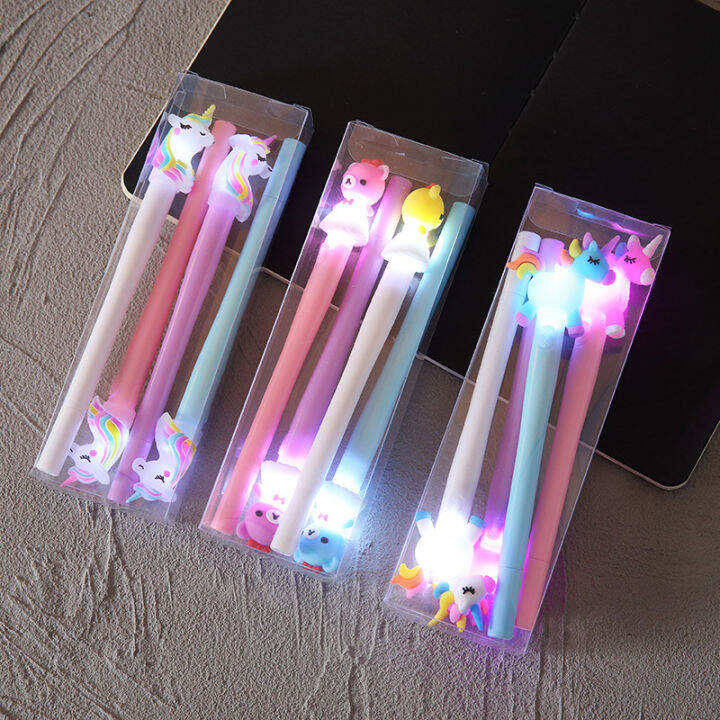 creative-boxed-4-piece-glow-pen-set-ชุดเครื่องเขียนปากกา