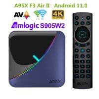 F3แอร์11 A95X II กล่องทีวี Amlogic S905W2 RGB กล่อง BT5.0 TVBOX 2.4G 5G Wifi 4K HDR ชุดกล่องสมาร์ททีวี Top Box PK TX3 Mini Plus Dingyu0776165