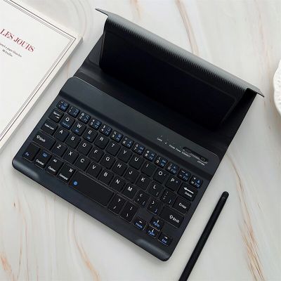 Wireless Keyboard Bluetooth Connected Keyboard with Stand Holster and Condenser Pen for Samsung Galaxy Z Fold 2 3 4 5G Keyboard