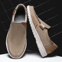 Fashion Mens Canvas Shoes 2023 New Comfy Loafers for Men Shoes Light Comfy Mens Casual Shoes Mocassins Driving Shoes Big Size 47