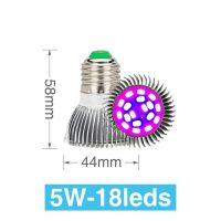 Led Grow โคมไฟ5W 10W 30W 50W 80W 85-265V Full Spectrum E27 Grow หลอดไฟ Uv Ir Diy สำหรับพืชสวนดอกไม้ Hydroponics Growth