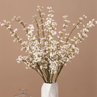 Babys breath Long Artificial Camellia Bouquet Flower Silk Flowers Home Wedding Decoration Gift