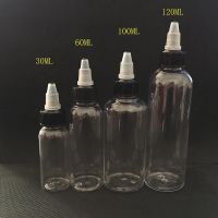 5Pcs 30ml 60ml 100ml 120ml bottle twist cap pet plastic liquid Dropper Bottle