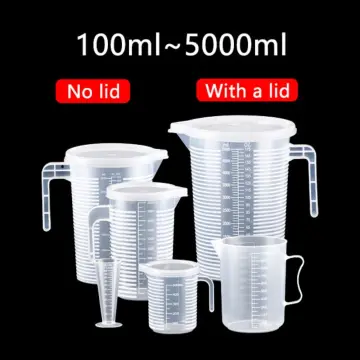 3pc Plastic Measuring Jug Set Large 4 Cup, 2 Cup And 1 Cup Capacity Bpa  Free Measuring Beakers With