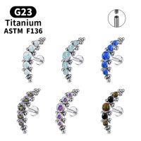 【 Hot 】 G23ไทเทเนียม ASTM F136 Tragus เจาะหูเจาะต่างหูผู้หญิง Jewelri อุปกรณ์เสริม