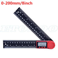 【☊HOT☊】 SGGG SHOP 0-200มม. 0-300มม. คาร์บอนไฟเบอร์ไม้ฉากดิจิตอล Inclinometer ไม้โปรแตร็คเตอร์วัดมุมอิเล็กตรอนเครื่องตรวจวัดค่ามุมเครื่องมือวัด