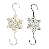 Desk Top Decor 30Pcs Snowflake Tree Ornament Hooks Decorating Hangers Metal Wire Ornament Hooks