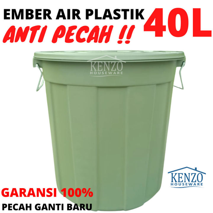Ember 40 Liter Tutup Ember Air Warna Kamar Mandi Ember Plastik Kuat Lazada Indonesia 7142