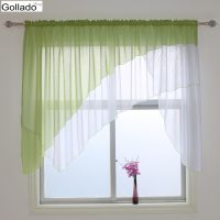 【HOT】◄✻ New Design Europe Irregular Bevel Room Curtains Short Sheer Balcony window Curtain 1