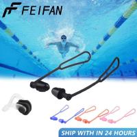 Box-packed Swimming Earplugs Noise Reduction Silicone Soft EarPlugs Swimming Goggles With Lanyard Earplugs Protective Ears