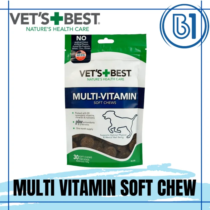 Vet's Best MultiVitamin Soft Chew Dog Supplements Vitamins for Dogs