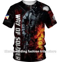 Swat Tactical t Shirt Full Sublimation 3d Print T-shirt Summer Breathable Short Sleeve Tee Aupf comfortable