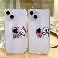 น่ารักการ์ตูน Pochacco จิตรกรรมช้อปปิ้ง3D หูหมีกรณีโทรศัพท์มือถือสำหรับ iPhone 14 Pro Max 14Pro 14 Max กันกระแทก Pochacco โทรศัพท์อ่อนปกหลังสำหรับ iPhone 13 Pro Max 13Pro 13 Pochacco กรณีโทรศัพท์สำหรับ12 11 Pro Max เคสป้องกัน XR XS X