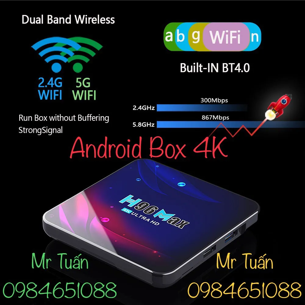 Android TiVi Box 4K, Android Box 4K, Tivibox Android Tivi 11 Ram ...