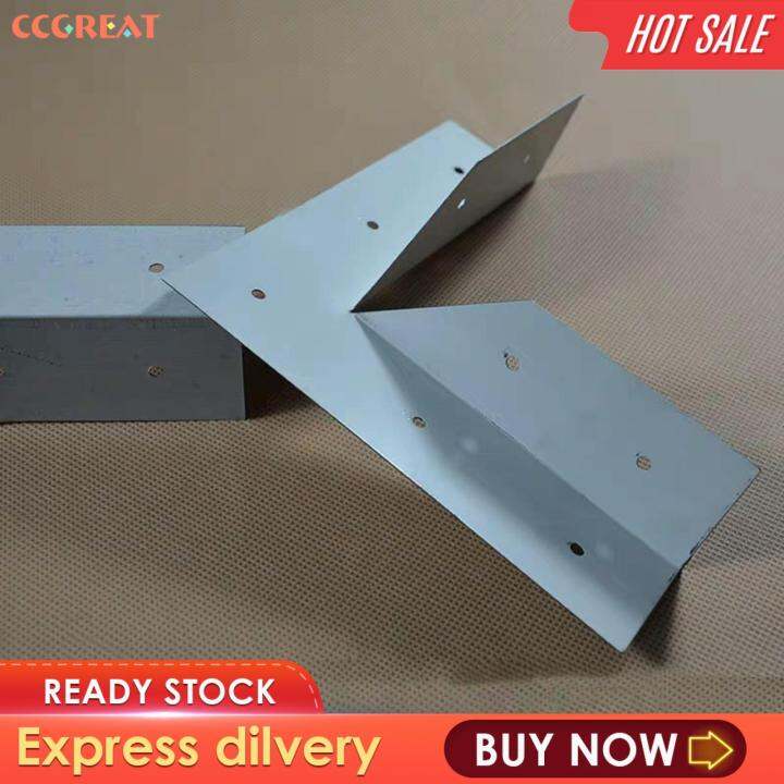 CCGREAT 2 Pieces Metal Corner Reinforcement Brackets Joint Fasteners