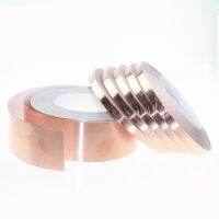 1 Roll 30 Meters Single Side Conductive Copper Foil Tape Strip Adhesive EMI Shielding Heat Resist Tape High Temperature Tape