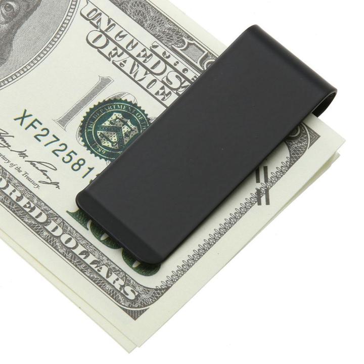 bagoo-โลหะเหล็กสแตนเลสสตีลเงินคลิปหนีบธนบัตรกระเป๋านามบัตรคลิปสำหรับกระเป๋าใส่บัตร