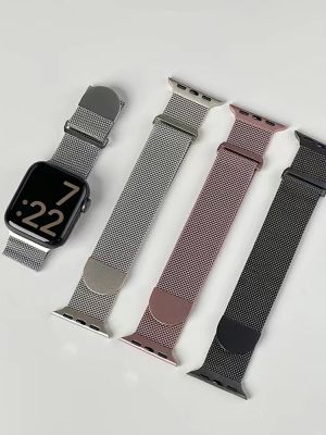 Milanese loop For Apple Watch ultra Band 44mm 49mm 40mm 45mm 41mm 42mm bracelet correa iwatch series 7 se 3 5 6 8  ultra Strap Straps
