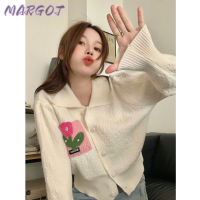 Margot Fashion เสื้อกันหนาว ผญ เสื้อแขนยาว เสื้อกันหนาว คลาสสิค นุ่มนวล แฟชั่น ทันสมัย WXF230011A 41Z231011