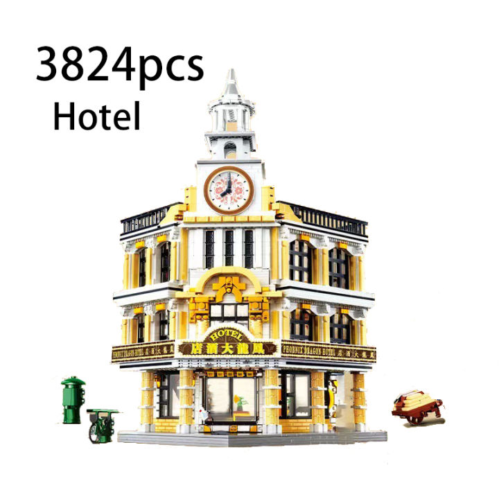 ใหม่จีน-modular-อาคารร้านค้าโรงแรมสร้างสรรค์-moc-มินิถนนดูร้านค้าชุดบ้านรุ่นเมืองเมืองเก่าสถาปัตยกรรมของเล่นผู้เชี่ยวชาญ