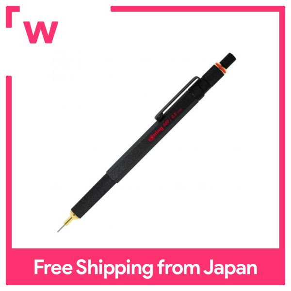 Rotring JAPAN 600 Black 0.7mm Mechanical Pencil Japanese Pen 1904-442 