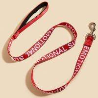 【LZ】  Service Dog Leash  Embroidery Dog Lead Durable