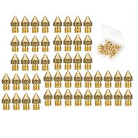 【☼】 KingNet_lk 50 Pcs 3D เครื่องพิมพ์ Extruder Nozzle-MK8 0.4 Mm หัวฉีดสำหรับ Ender 3 Anet A8 Makerbot MK8 Creality CR-10 CR-10S S4 S5 3Pro 5