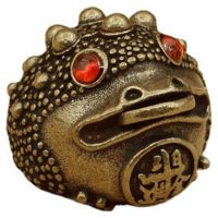 Golden Toad Keychain Wallet Key Chain Decorative Chinese-style Pendant Ring Creative