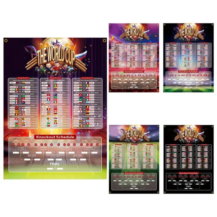 World Soccer Cup 2022 Match Schedule World Soccer Game Poster UK Time
