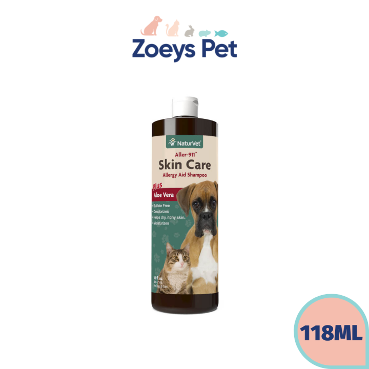 NaturVet Aller911 Skin Care Shampoo for Cats & Dogs 473ml Lazada