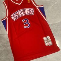 76Ers Iverson No. 3 Basketball Uniform Retro Sports Jersey Men And Women Loose Student Vest Trend Casual Top