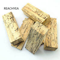 2ชิ้นธรรมชาติ Spalted เมเปิ้ลไม้จับขนาดที่กำหนดเองเมเปิ้ลแบบ120*40*30มิลลิเมตร